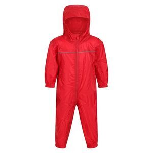 Regatta Professional Baby/Kids Paddle All In One Rain Suit / Classic Red